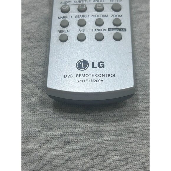LG DVD Remote Control 6711R1N209A Wireless Silver - Picture 2 of 7